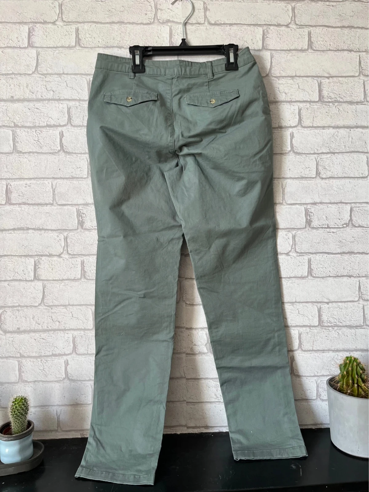 Cache Cache women's chino pants – Size 34 – Sage green/light khaki – photo 2